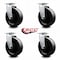 Service Caster 6 Inch Glass Filled Nylon Wheel Swivel Caster Set with Roller Bearings SCC SCC-20S620-GFNR-4 - alternate 6